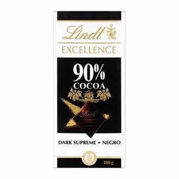 Chocolate negro 90% Lindt Excellence 100 g.