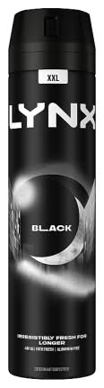 Lynx Aerosol Xxl Black Body Spray (250ml)