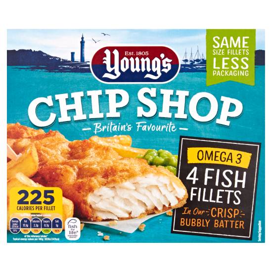 Young's Chip Shop Omega Fish Fillets (400g)