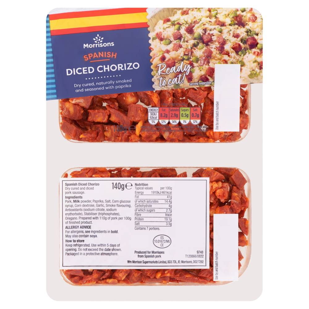 Morrisons Spanish Diced Chorizo