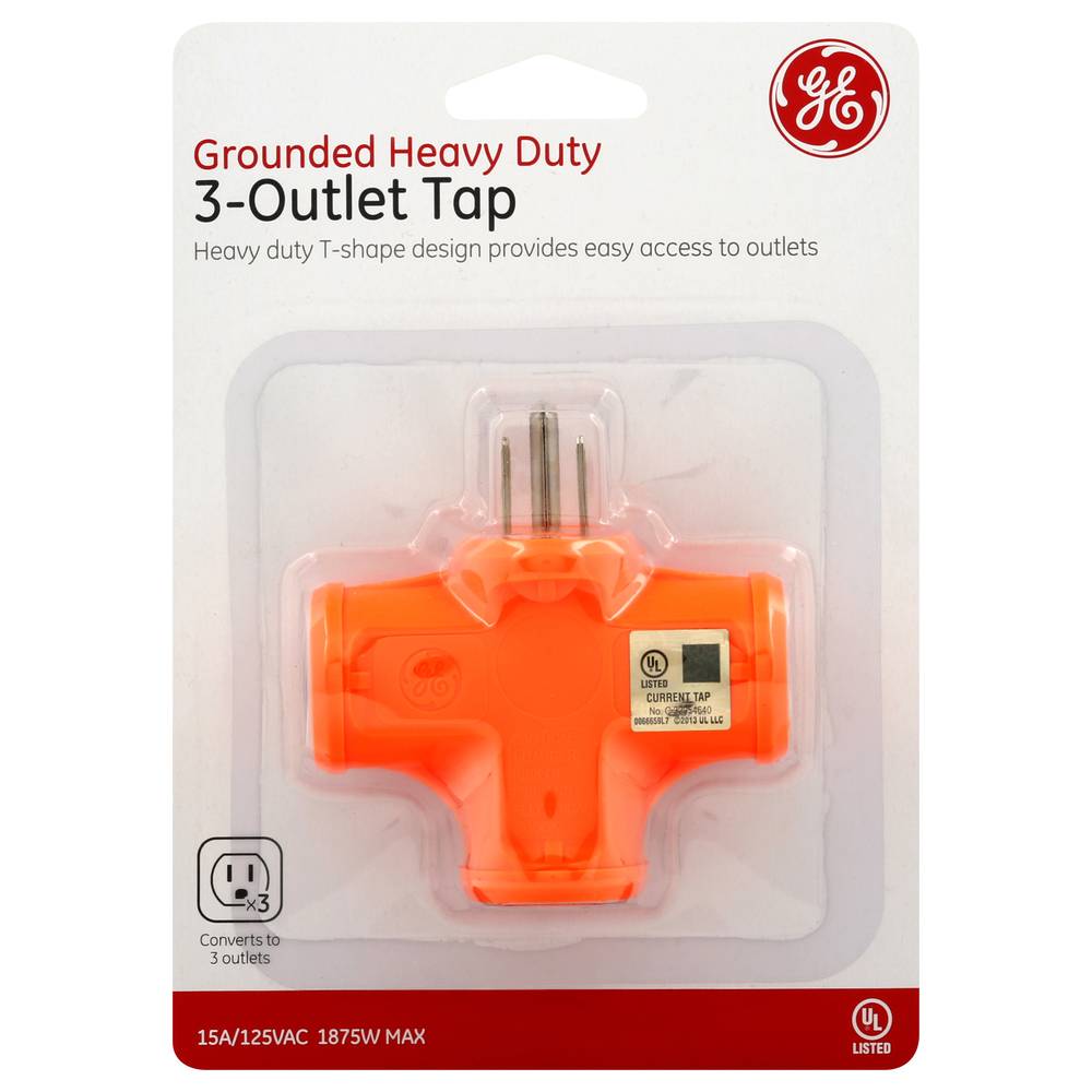 General Electric Grounded Heavy Duty 3-outlet Tap