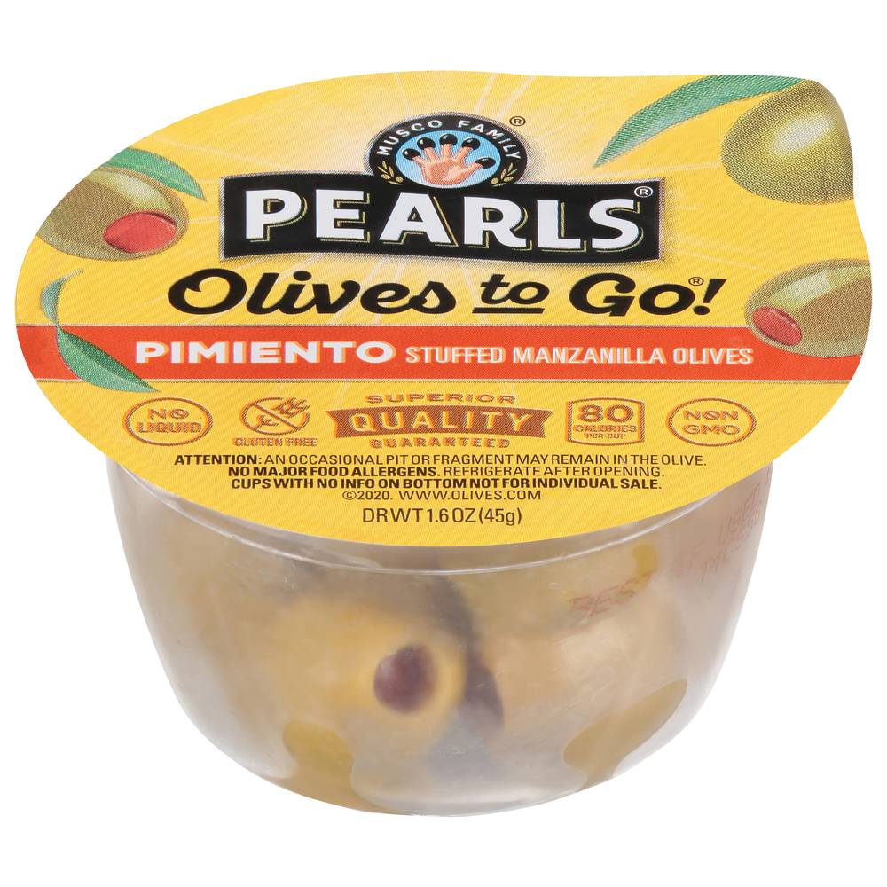 Pearls Pimiento Stuffed Green Olives (1.6 oz)