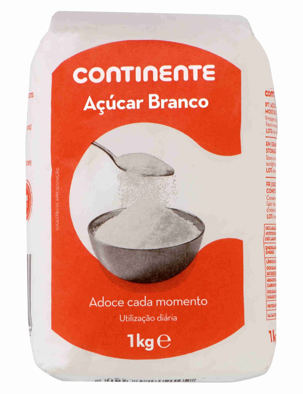Açúcar Branco Embalagem Papel Continente (emb. 1 kg)