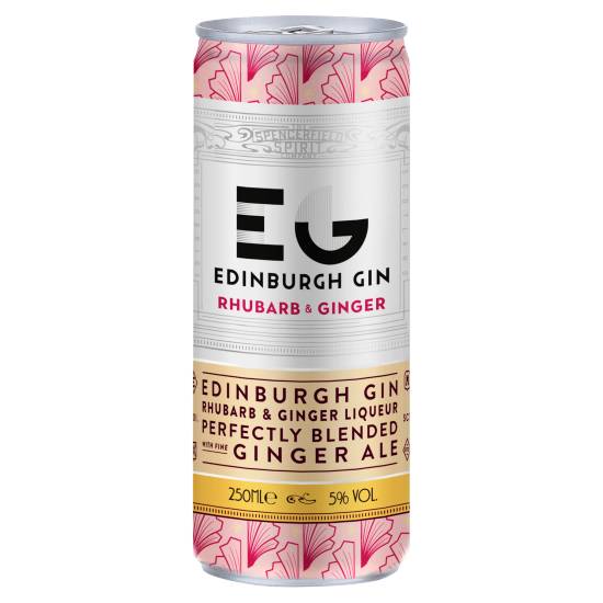 Edinburgh Gin Rhubarb & Ginger Gin Liqueur Can 250ml