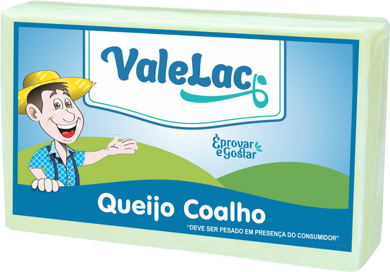 ValeLac Queijo coalho tipo "A" (Embalagem: 589 g aprox)