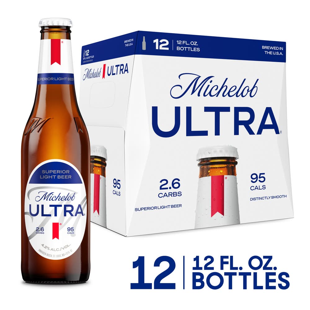 Michelob Ultra Superior Light Beer (12 x 12 fl oz)