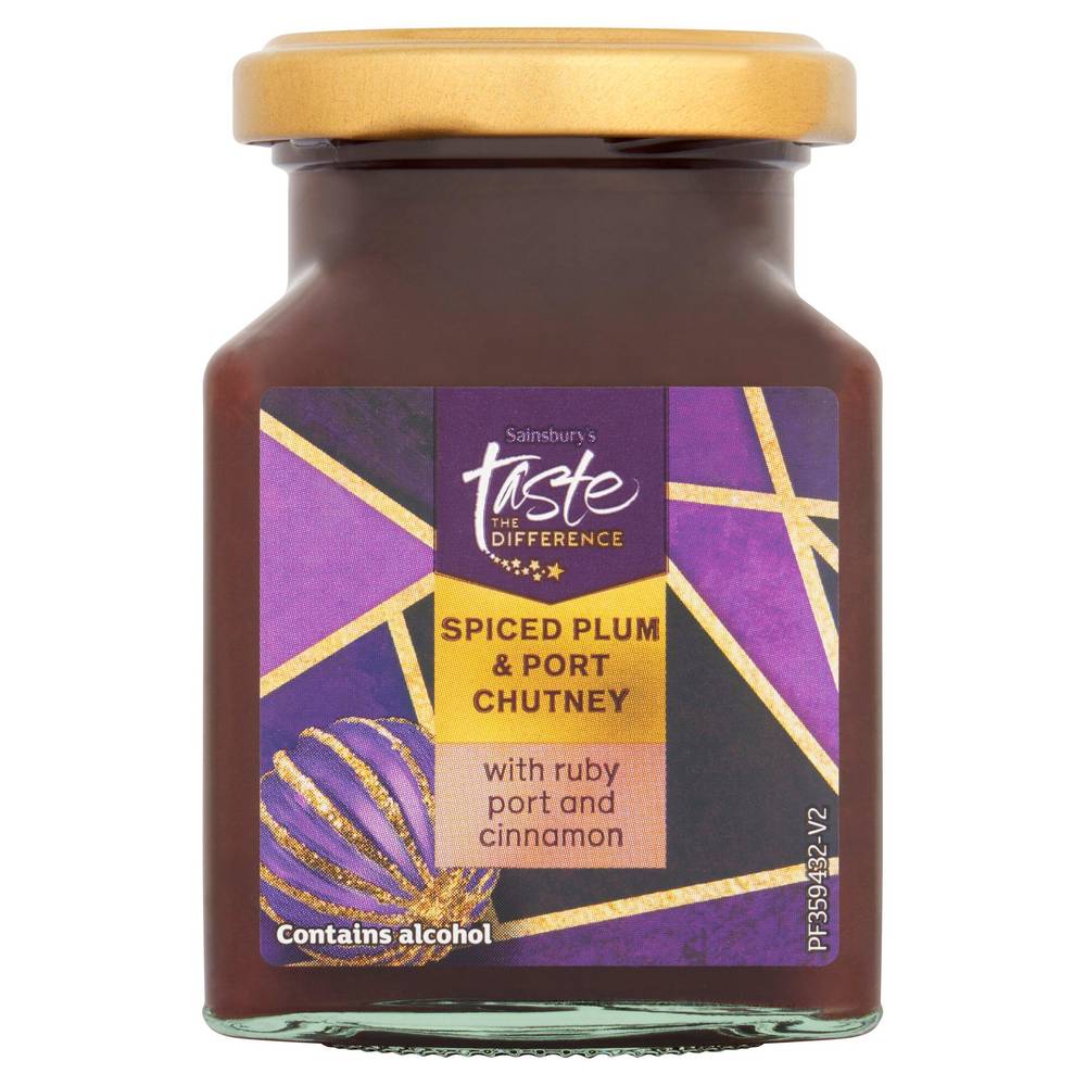 Sainsbury's Spiced Plum & Port Chutney,  Taste the Difference 200g