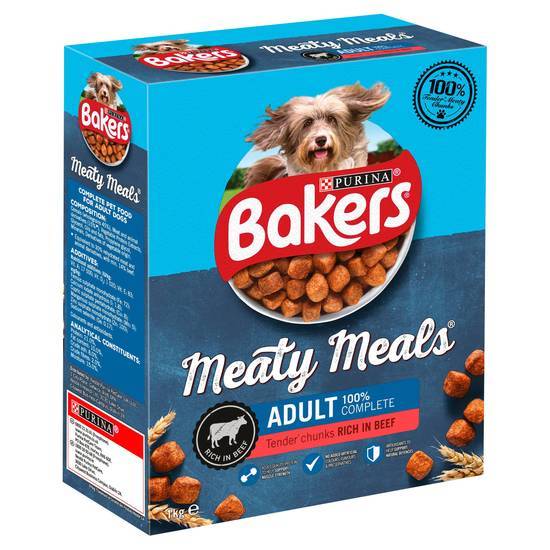 Bakers Meaty Meals With Beef 1kg
