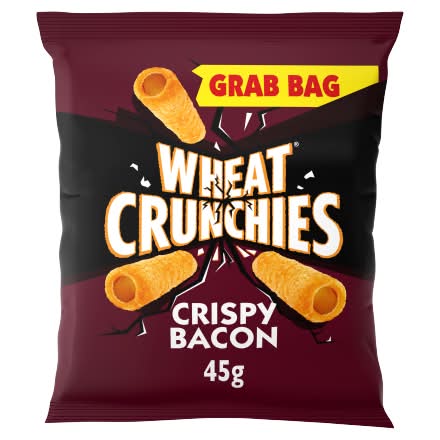 Wheat Crunchies Crispy Bacon, Wheaty Tubes With a Serious Crunch (45g)