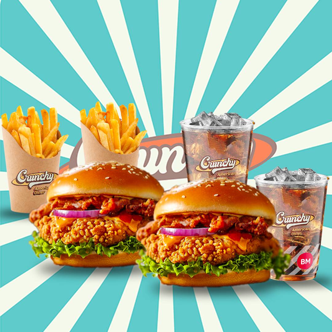 Mega Bon Plan "Deux Menu Full Crunchy" + 2 DESSERT DU CHEF OFFERT !!