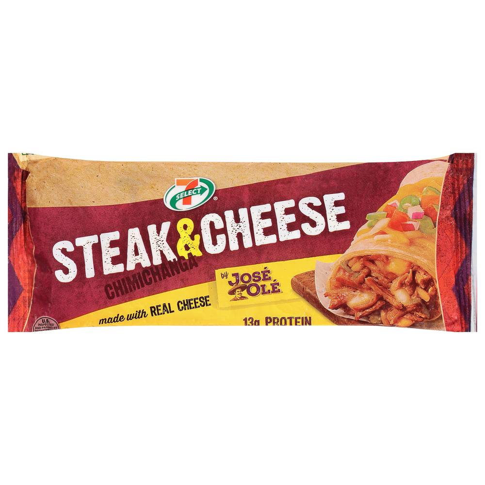 7-Select Steak & Cheese Chimichanga, Real Cheese (5 oz)