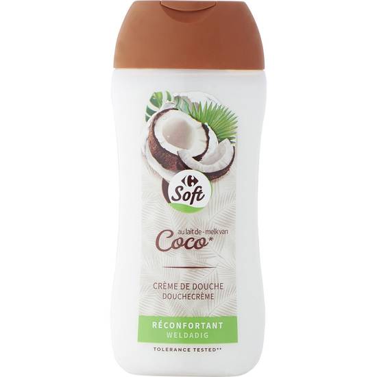 Carrefour Soft - Gel douche réconfortant coco (250 ml)