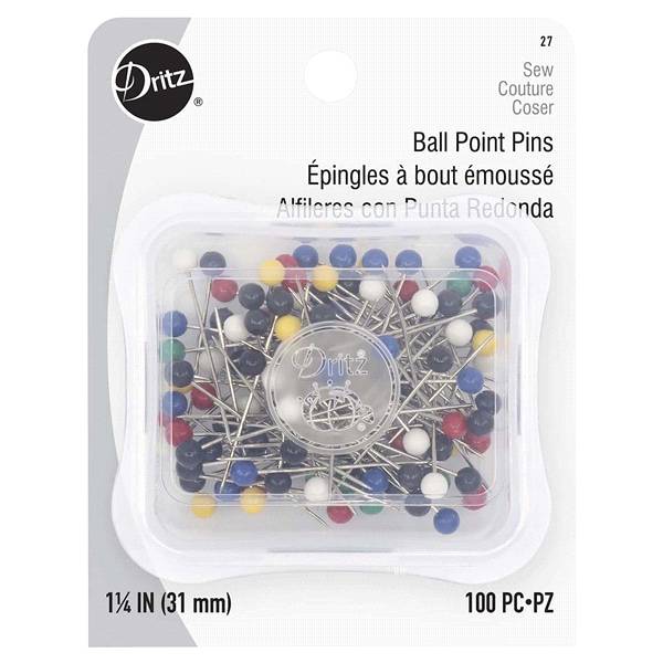 Dritz Pins - Ball Point, 1-1/4'' (100 ct)