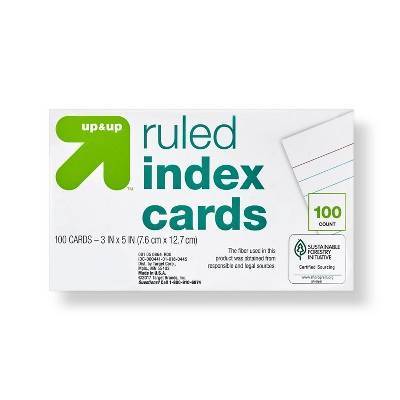 up&up 100 Ruled Index Cards