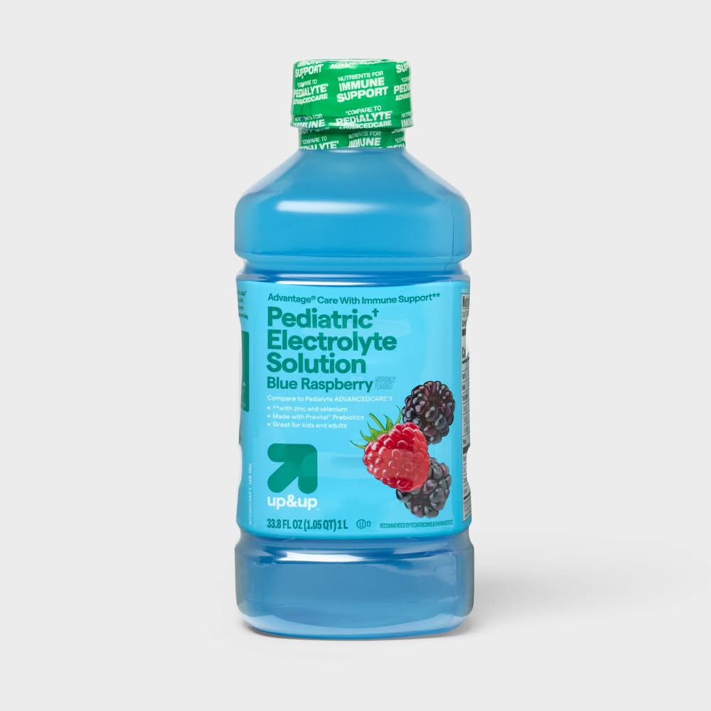 up&up Pediatric Oral Electrolyte Solution, Blue Raspberry (33.8 fl oz)