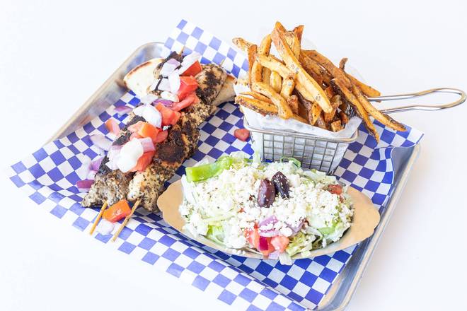 Chicken Souvlaki Platter