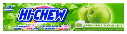 Hi-chew bonbon fruité et moelleux - fruity and soft chewy candy (pomme verte)