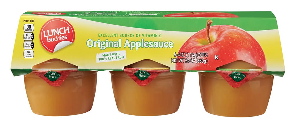 Lunch Buddies Original Applesauce Cups