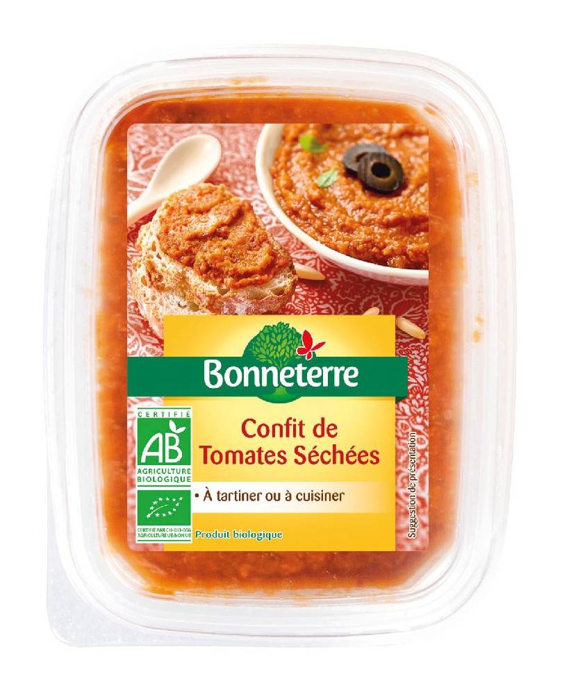 Confit de tomates sechees 140g - BONNETERRE - BIO