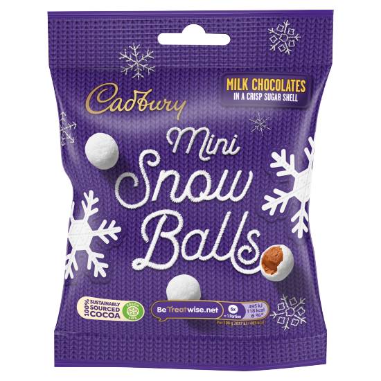 Cadbury Chocolate Mini Snowballs Bag (80g)