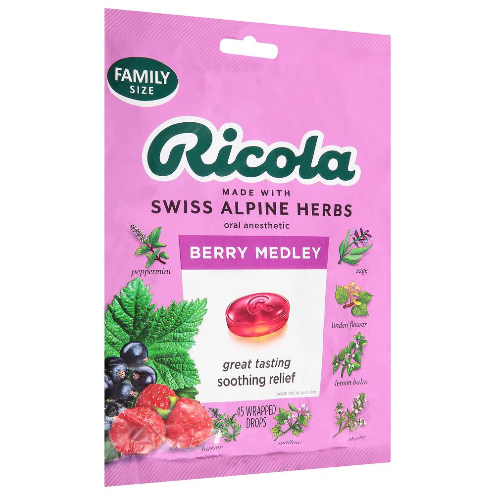 Ricola Oral Drops, Berry Medley (6.2 oz)