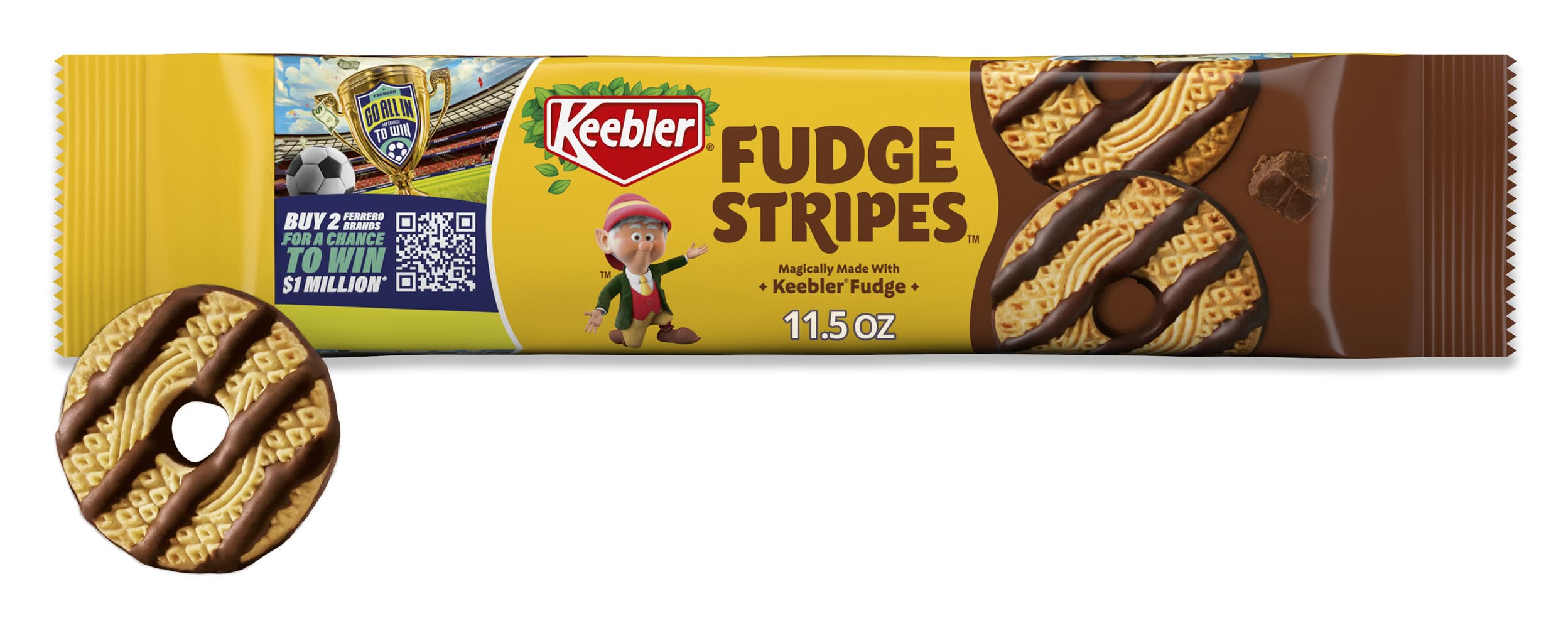 Keebler Fudge Stripes Original Cookies (11.5 oz)