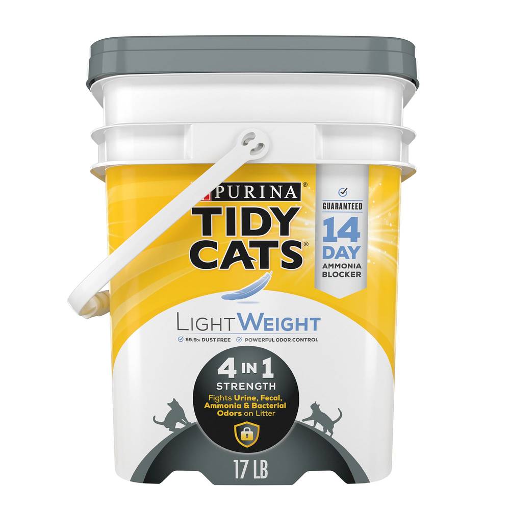 Purina Tidy Cats Lightweight 4-in-1 Strength Dust Free Clumping Multi Cat Litter (17 lbs)