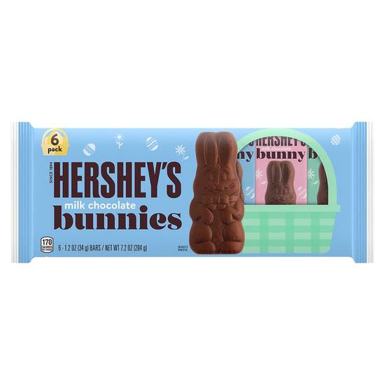 Hershey's Milk Chocolate Bunnies Easter Candy (6 ct)