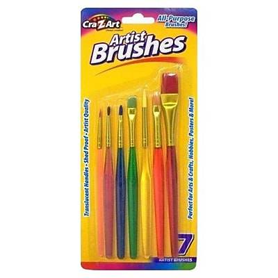 Cra-Z-Art Assorted Colors All-Purpose Artist Brush Set Brushes (7 ct)