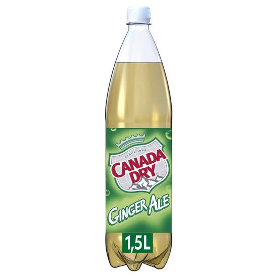 Soda Ginger Ale saveur gingembre CANADA DRY - la bouteille d'1,5L