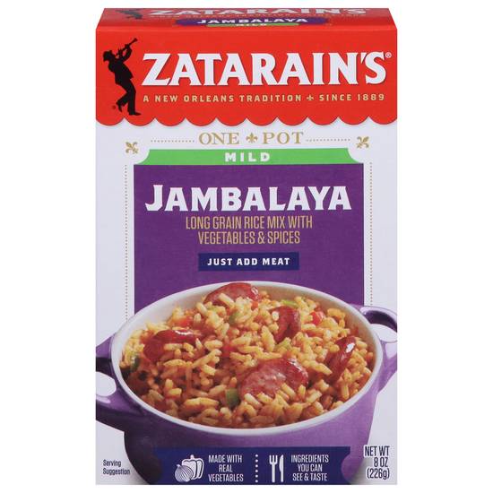 Zatarain's Mild Jambalaya Rice Dinner Mix With Vegetables & Spices