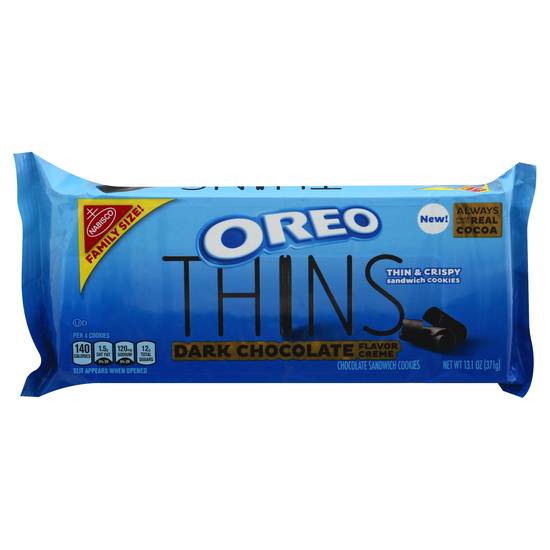 Oreo Thins Dark Chocolate Sandwich Cookies