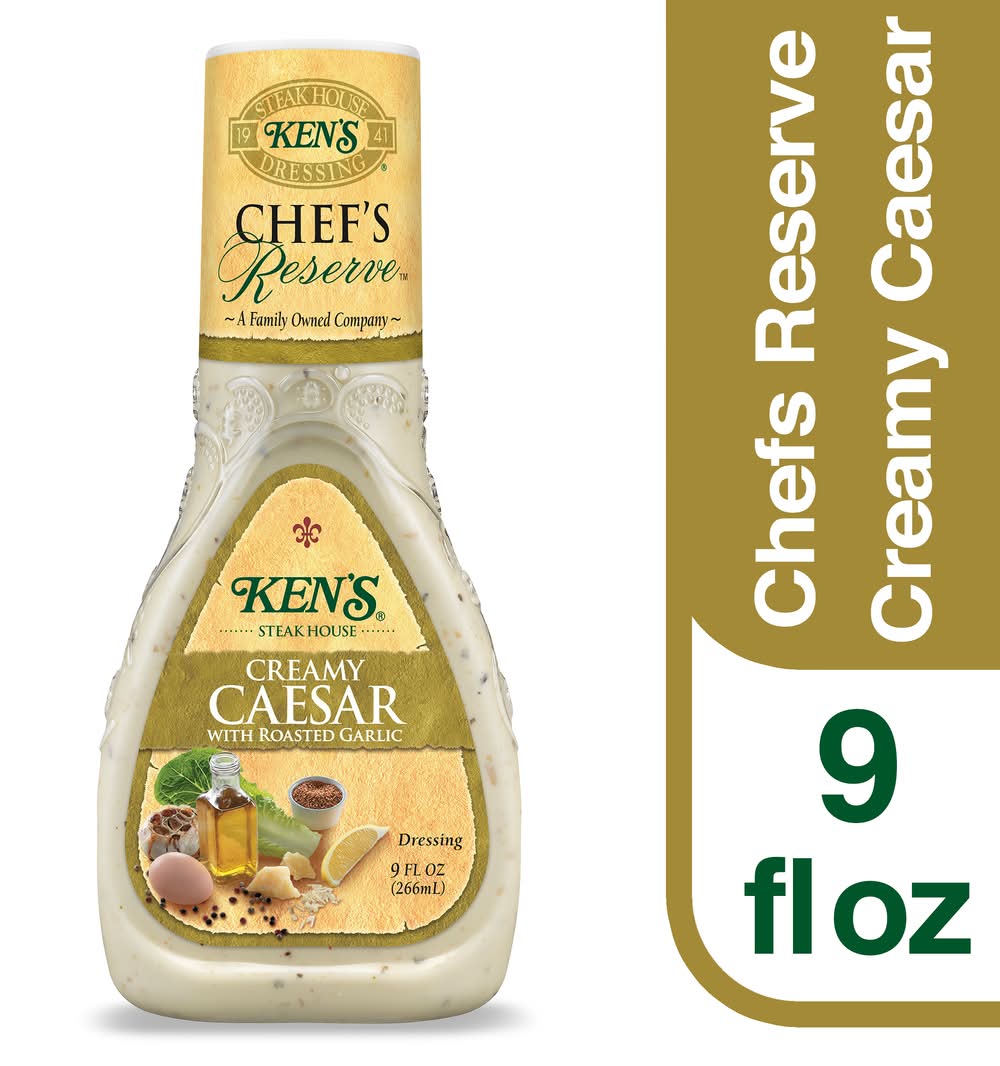 Ken's Steak House Creamy Caesar With Roasted Garlic Dressing (9 fl oz)