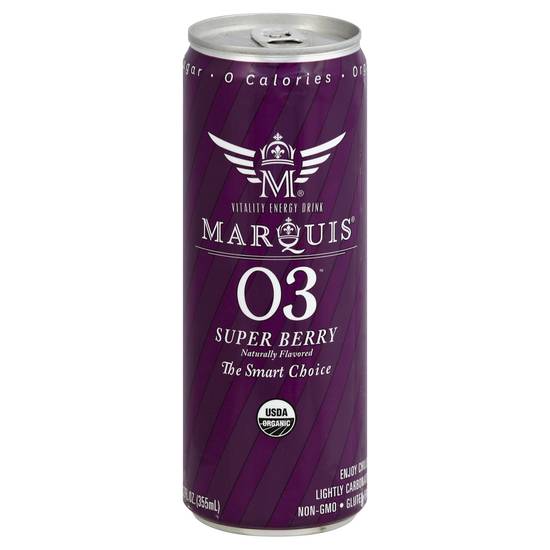 Marquis Organic Gluten Free Super Berry Energy Drink (12 fl oz)