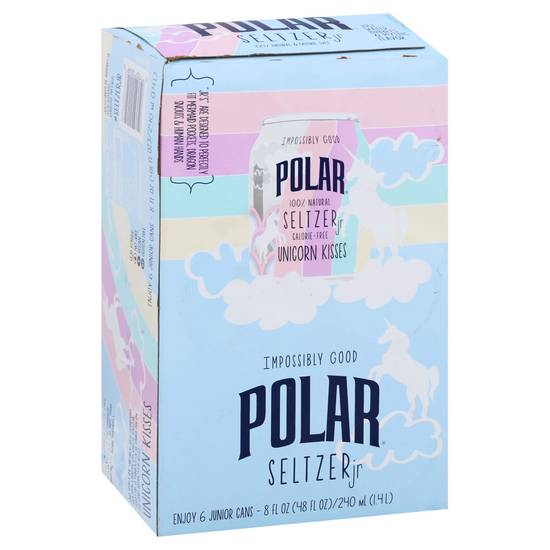Polar Unicorn Kisses Seltzers Jr (6 pack, 8 fl oz)