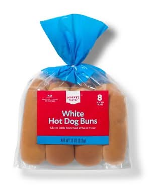 Market Pantry White Hot Dog Buns (11 oz, 8 ct)