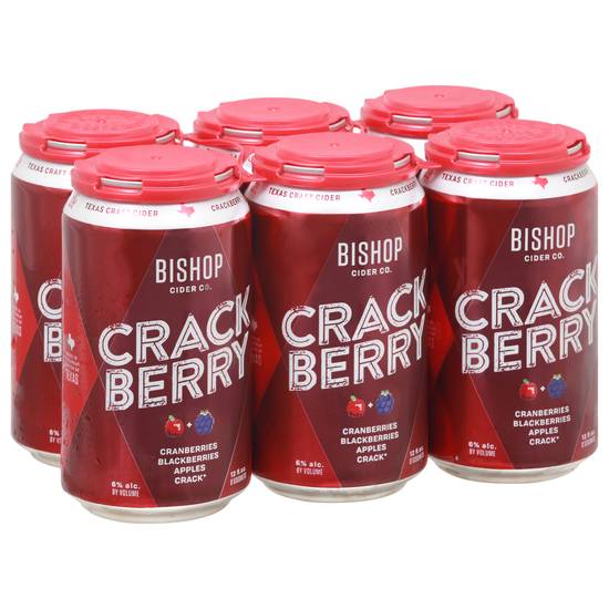 Bishop Cider Co Crack Berry Beer (6 pack, 12 fl oz)