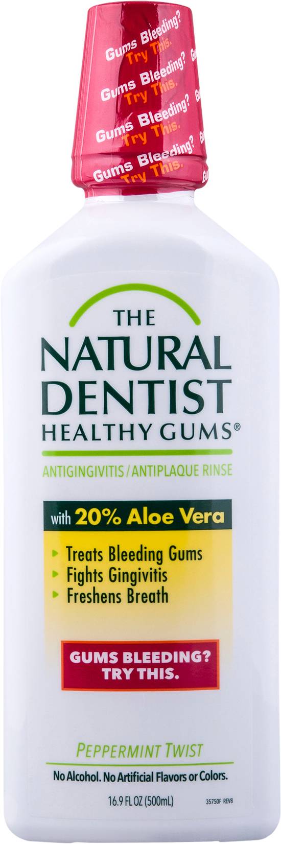 The Natural Dentist Healthy Gums Antigingivitis/Antiplaque Rinse Pepperment Twist