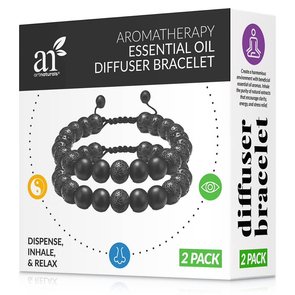 ArtNaturals Essential Oil Diffuser Bracelet (2 ct)