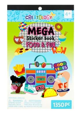 Creatology Food & Fun Mega Sticker Book, 6" x 9.5" (1350 ct)