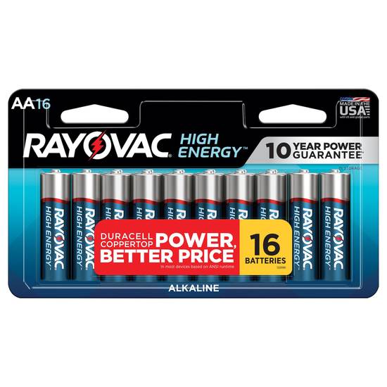 Rayovac High Energy Alkaline Aa Batteries(16 Ct)