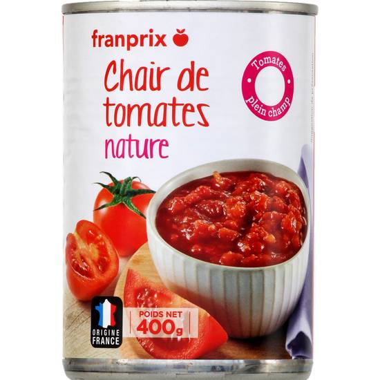 Chair de tomates nature Franprix 400g