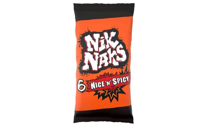 Nik Naks Nice N Spicy Multipack Crisps 6 pack (400127)