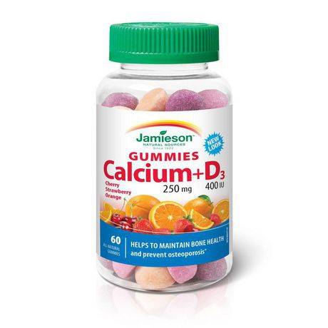 Jamieson Natural Sources Calcium + D Gummies (60 gummies)