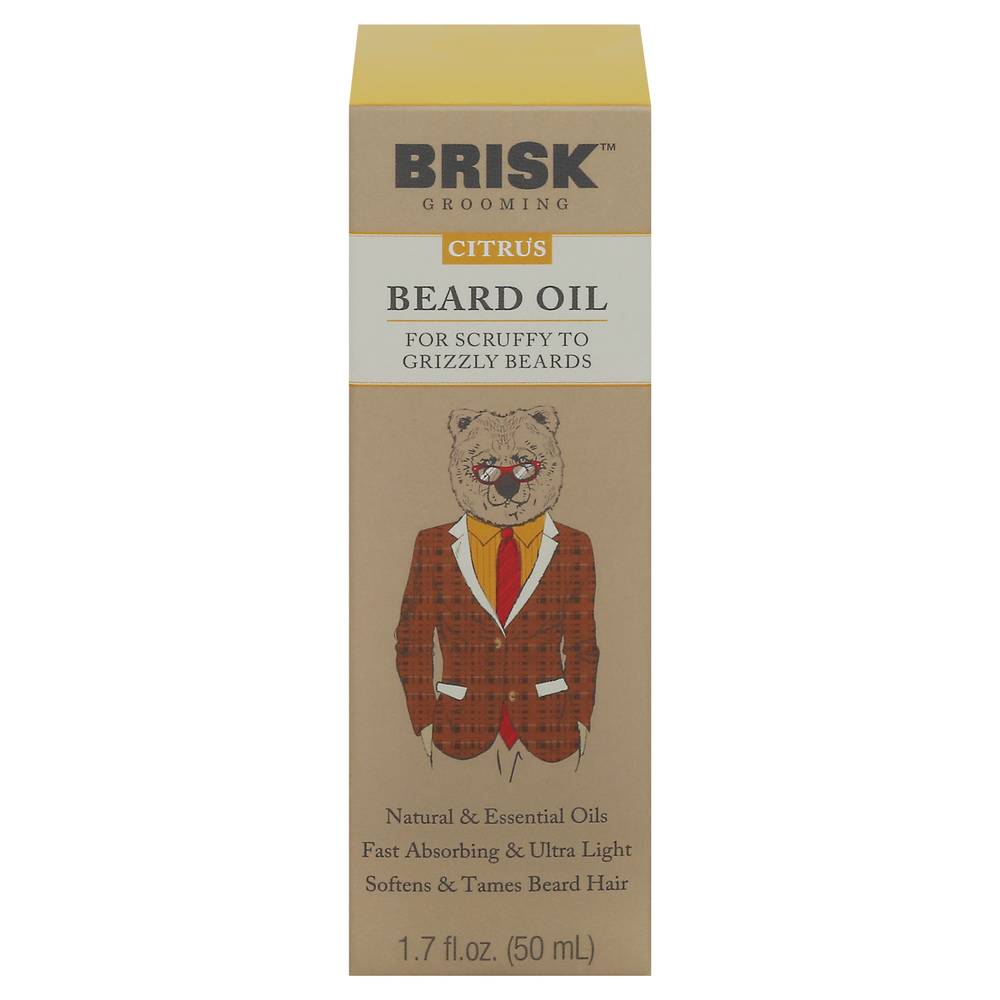 Brisk Grooming Citrus Beard Oil (1.7 fl oz)