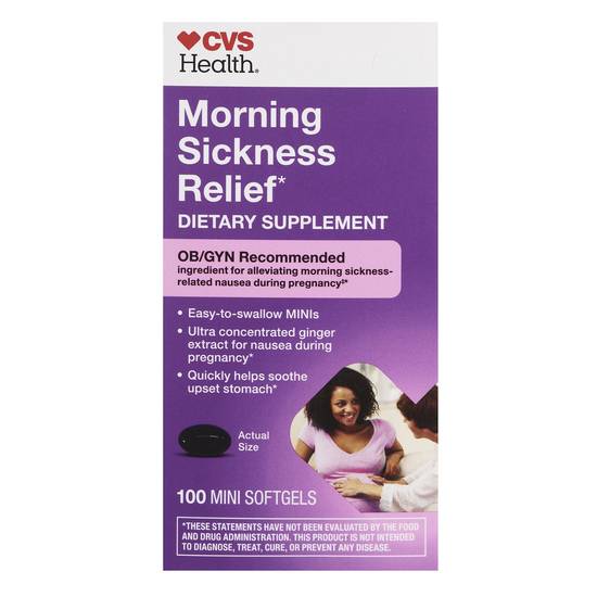 CVS Health Morning Sickness Relief* Softgels, 100 CT