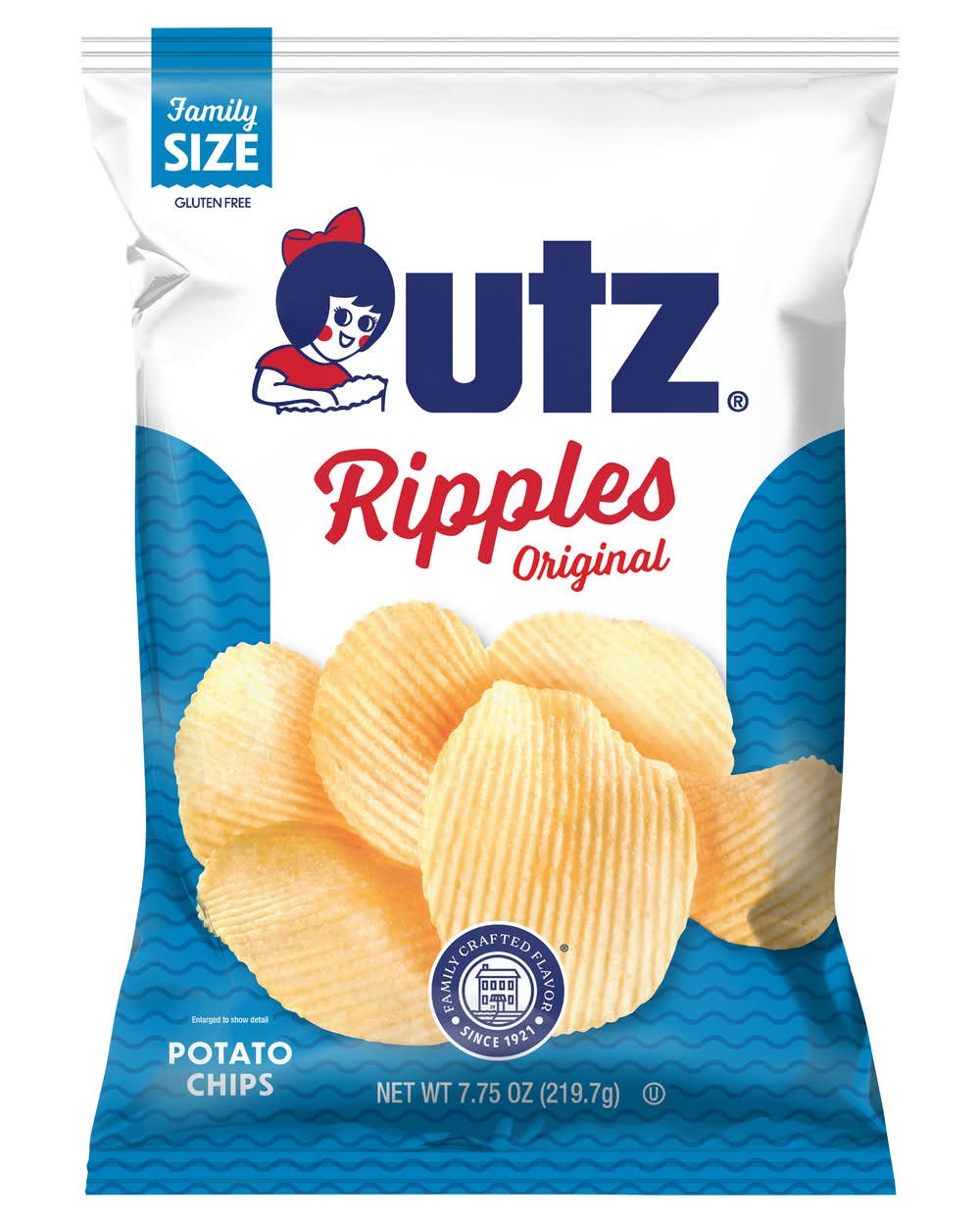 Utz Ripples Original Family Size Potato Chips (7.75 oz)