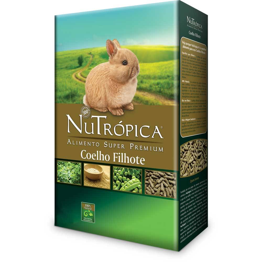 Nutrópica ração para coelho filhote natural (500g)
