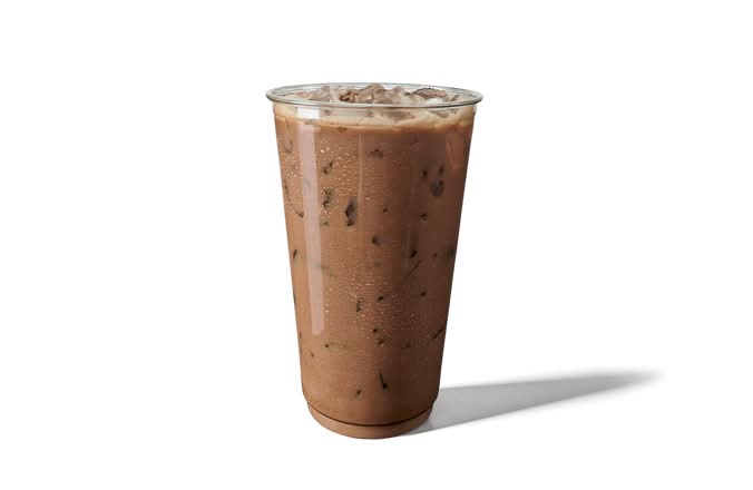 Large Mocha Sweet Cream Iced Coffee