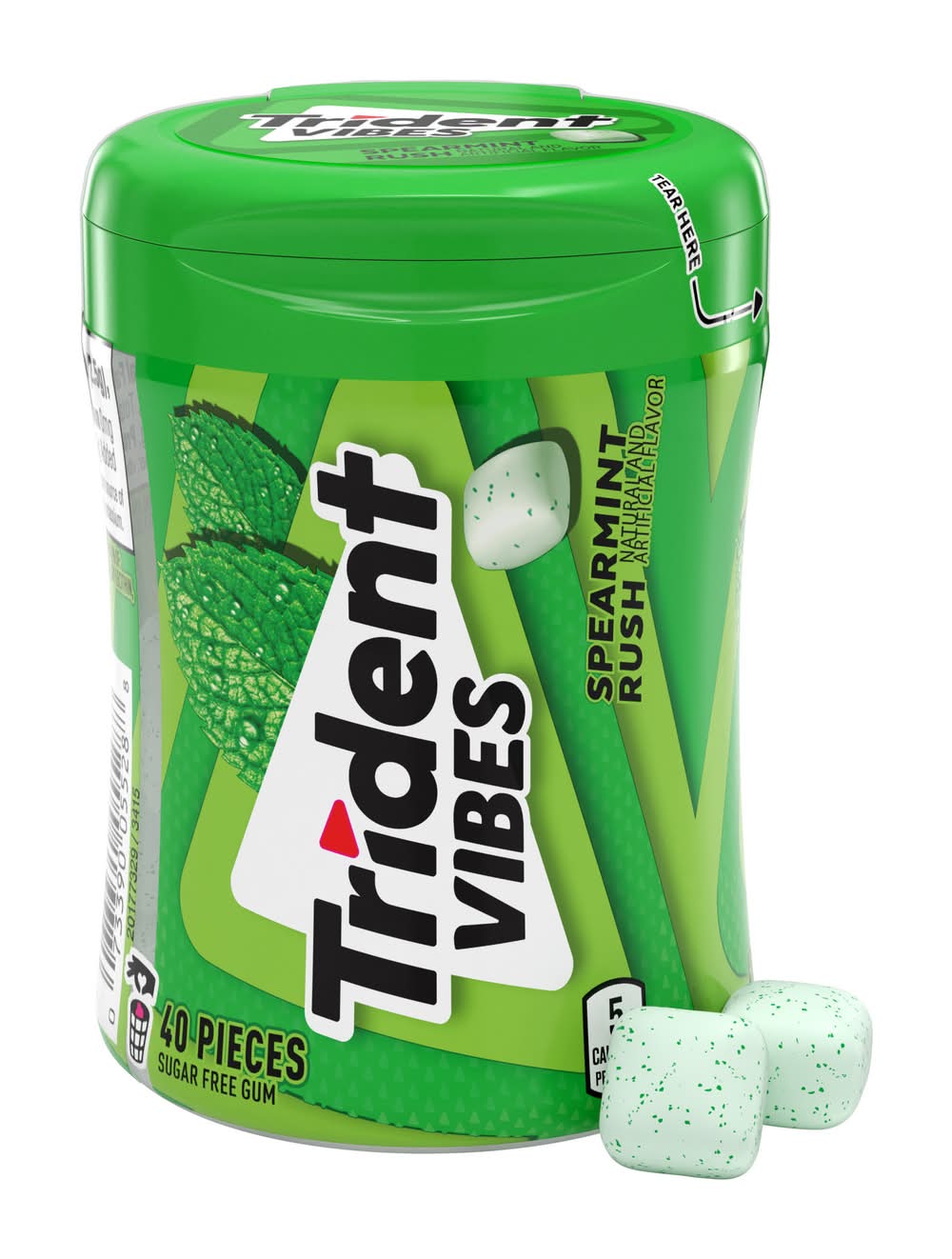 Trident Sugar Free Gums, Spearmint Rush (40 ct)